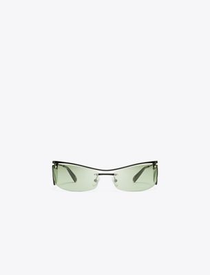 Tory Burch Double-lens Runway Sunglasses In Brown