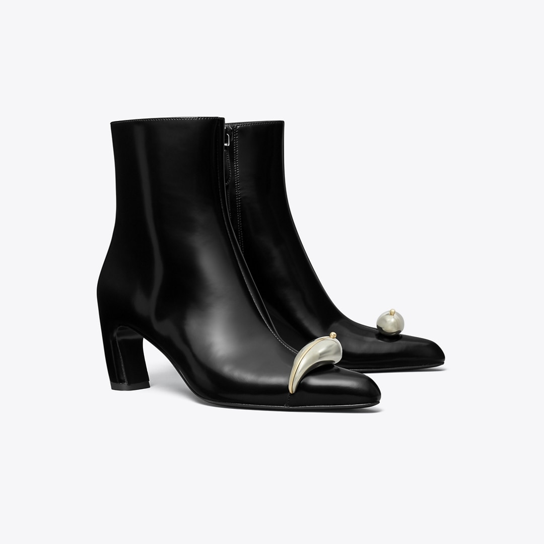 Tory Burch Pierced Ankle Boot In Multi