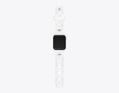 Tory Burch T Monogram Band For Apple Watch® In White