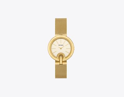 Tory Burch Armbanduhr mit Piercing-Detail