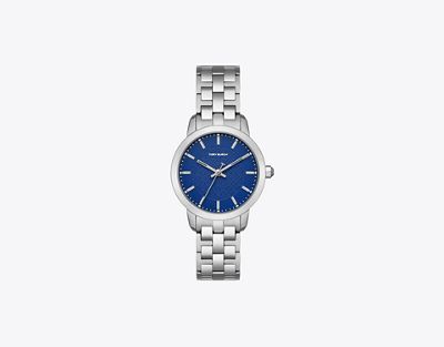 Tory Burch T Monogram Watch In Brown