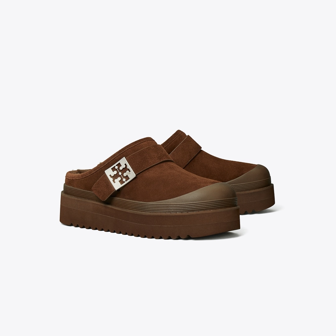 Tory Burch Mellow Shearling Platform Mule