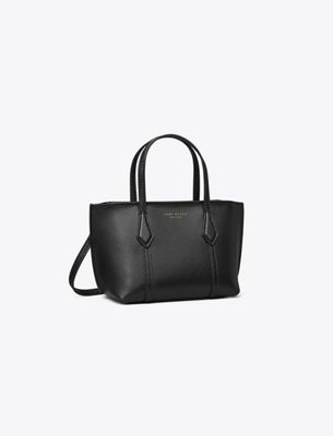 Tory Burch Mini Perry Tote In Black