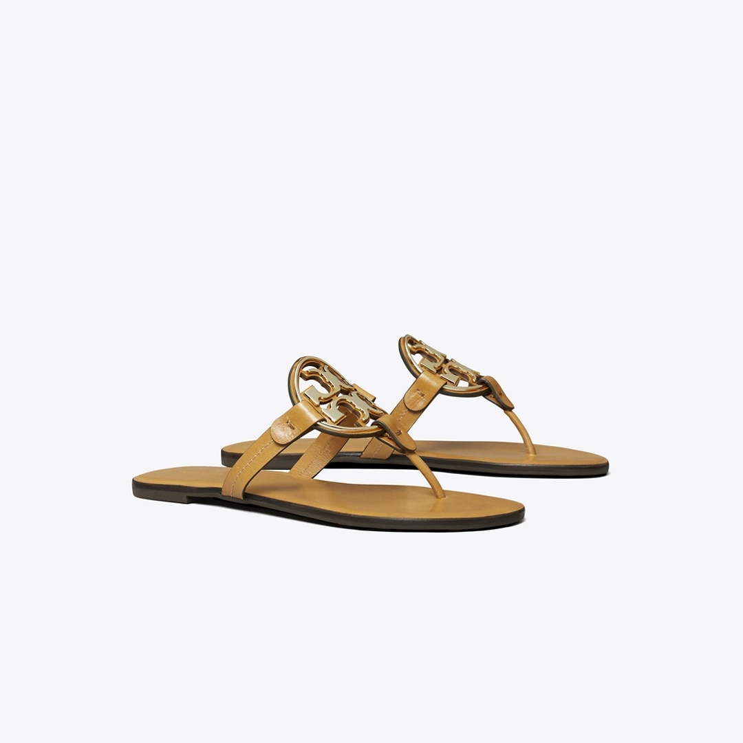 Tory Burch Metal Miller Sandal In Brown