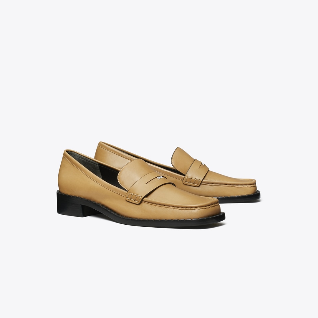 Tory Burch Square-toe Loafer In Brown