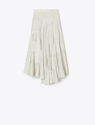 Tory Burch Asymmetrical Viscose Skirt