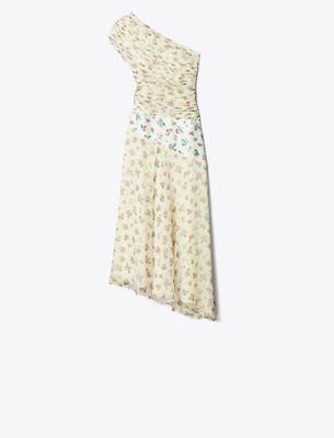 Tory Burch Silk Dress In Multi