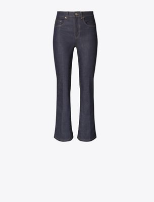 Tory Burch Cropped Flare Jeans