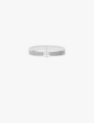 Tory Burch Kira Enamel Medium Bracelet In Gray