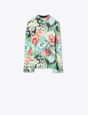 Tory Burch Printed Sweater In Multi