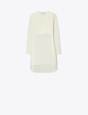 Tory Burch Linen Tunic In White