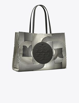 Tory Burch Ella Printed Tote In Yellow
