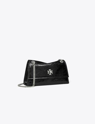 Tory Burch Mini Kira Turnlock Shoulder Bag In Black