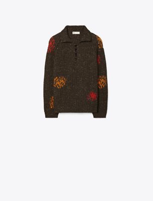 Tory Burch Wool And Alpaca Sweater In Brown