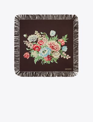 Tory Burch Chair Floral Silk Square