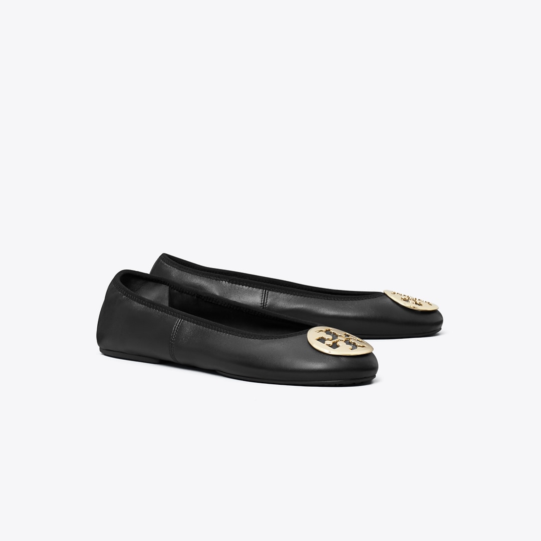 Tory Burch Reva Travel Ballet In Black