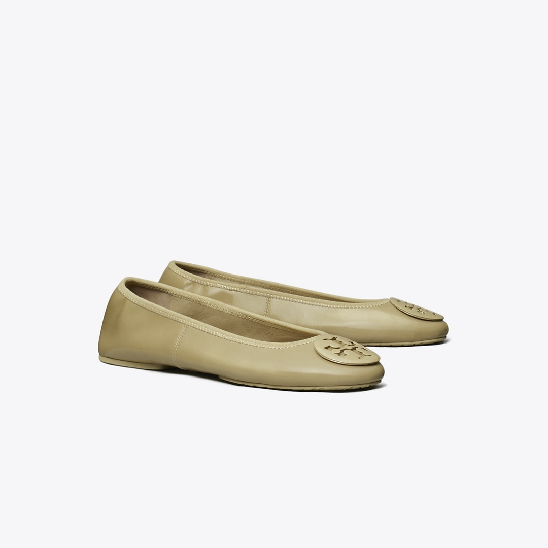 Tory Burch Reva Travel Ballet In Green
