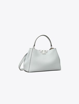 Tory Burch Medium Eleanor Soft Satchel In Blue