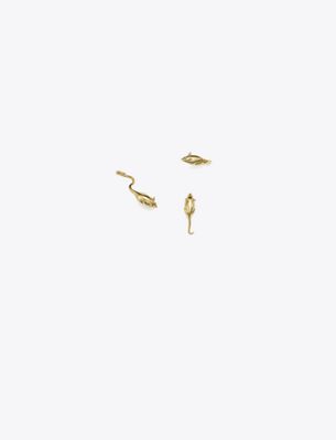 Tory Burch Mice Earring Set In Gold