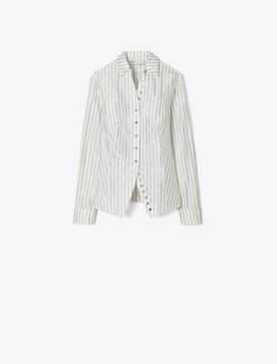 Tory Burch Cinched Shirt In White