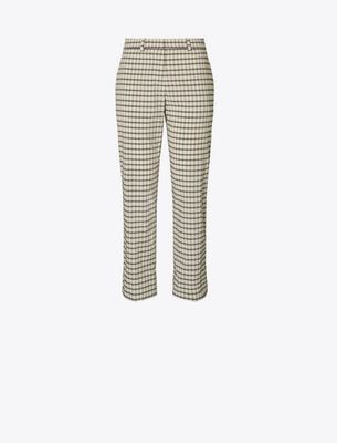 Tory Burch Plaid Golf Pant In Multi