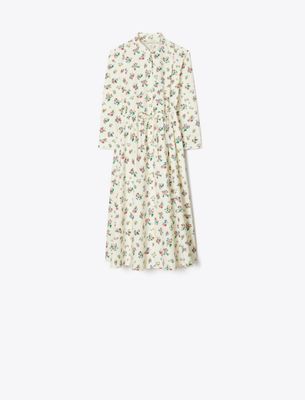 Tory Burch Cotton Shirtdress In Neutral