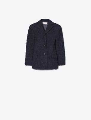 Tory Burch Wool Blazer In Black