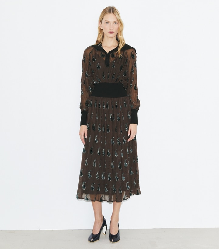 knee length button down dress JONES