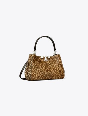 Tory Burch Mini Eleanor Calf Hair Satchel In Multi