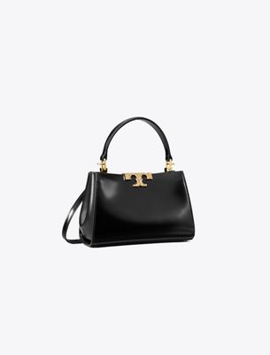 Tory Burch Mini Eleanor Pavé Satchel In Black