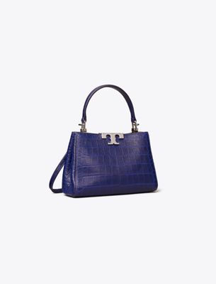 Tory Burch Mini Eleanor Soft Croc-embossed Satchel
