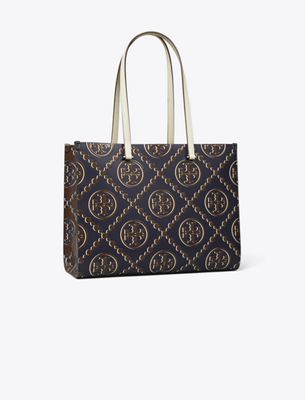 Tory Burch T Monogram Contrast Embossed Tote