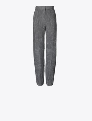 Tory Burch Panelled Wool-blend Trousers In Multi