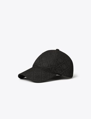 Tory Burch T Monogram Baseball Cap In Metallic