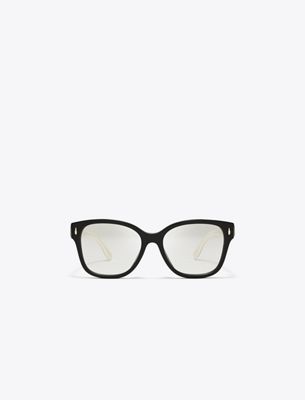 Tory Burch Miller Square Eyeglasses In Brown