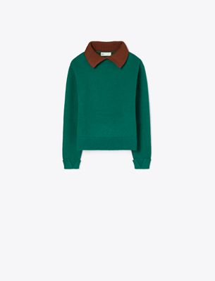 Tory Burch Wool Sweater In Green
