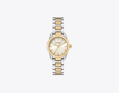 Tory Burch Small Miller Watch In Brown