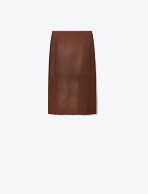 Tory Burch Leather Pencil Skirt