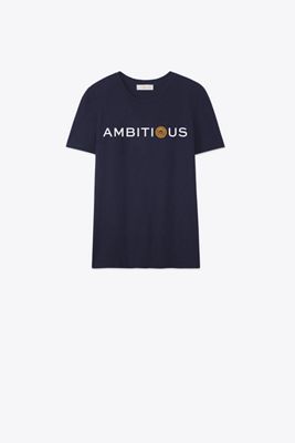 Tory Burch Embrace Ambition T-shirt In Blue