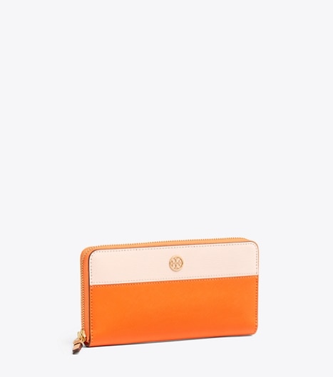 ROBINSON COLOR-BLOCK ZIP CONTINENTAL WALLET