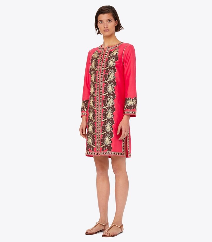 tory burch pink caftan