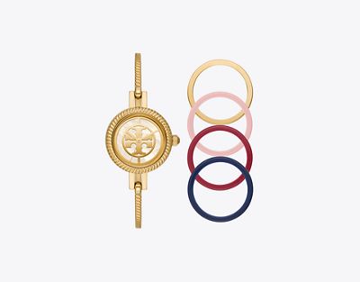 Tory Burch Reva Bangle Watch Gift Set In Multi