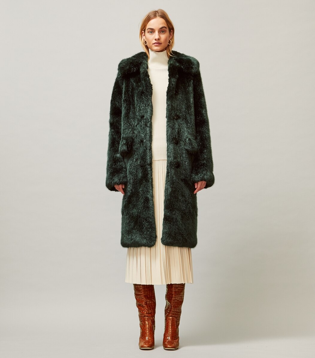 tory burch faux sherpa jacket