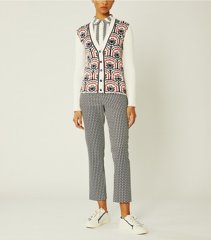 tory burch floral cardigan