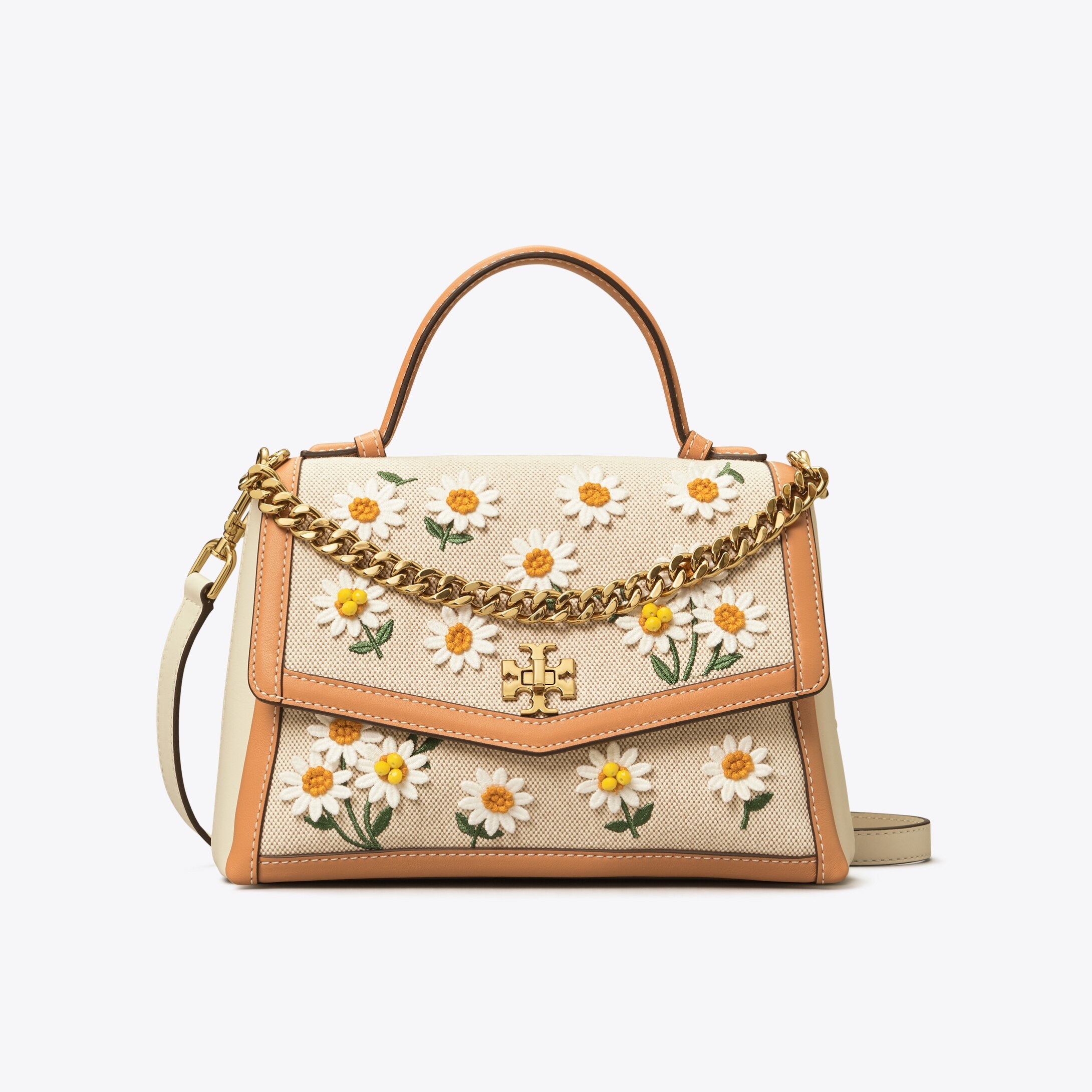 tory burch kira canvas applique shoulder bag