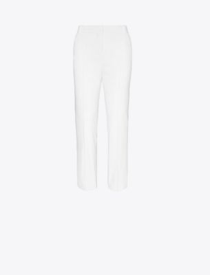 Tory Burch Tech Twill Golf Pant In White