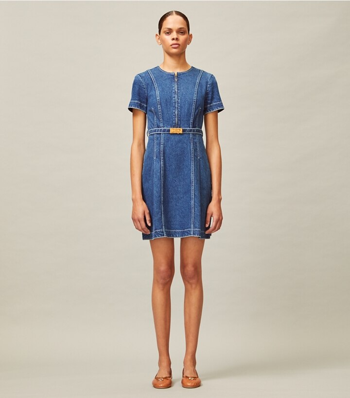 tory burch nadia denim dress