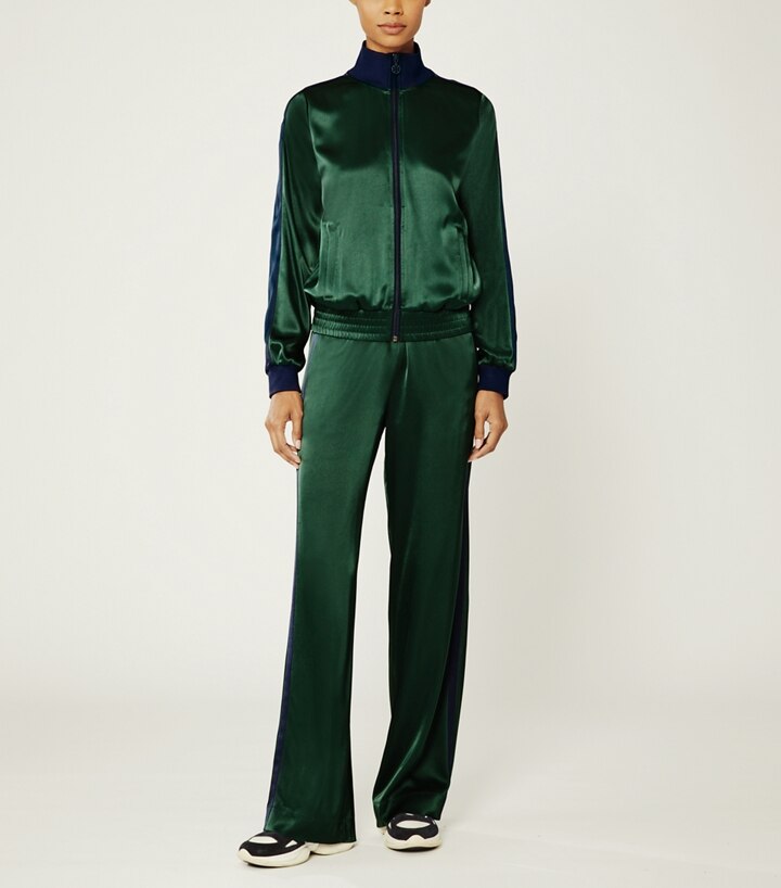 アウターその他 SATUR Sporty Track Jacket Saddle Brown SA23FWMJ08BR Satin Track Jacket: Women's Designer Jackets | Tory Sport