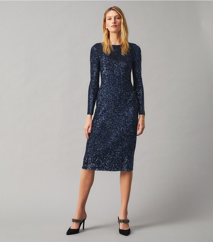 tory burch embellished dress