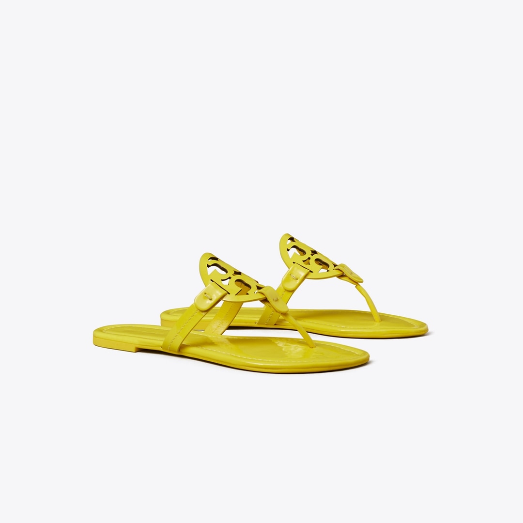 Tory Burch Miller Patent Sandal In Yellow